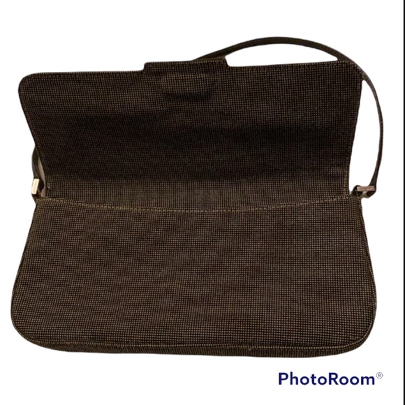 RARE KATE SPADE VINTAGE SIGNATURE BIRDSEYE FABRIC SHOULDER BAG COLLECTORS ITEM - Picture 4 of 13